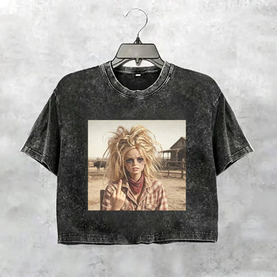 Unhinged Cowgirl Western Funny Tee