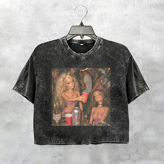 Party Nightlife Feral Girl Funny Meme T-Shirt