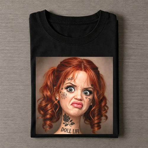 Disgusted Face Girl Funny Meme Tee