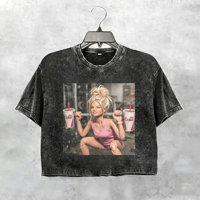 Unhinged Gym Girl Face Funny Meme Tee