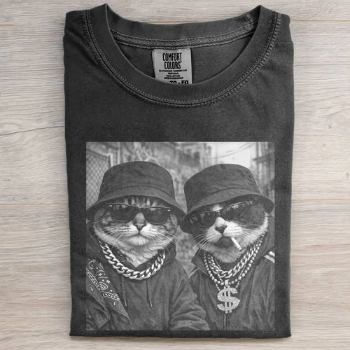 SMOKING CAT FUNNY MEME TEE