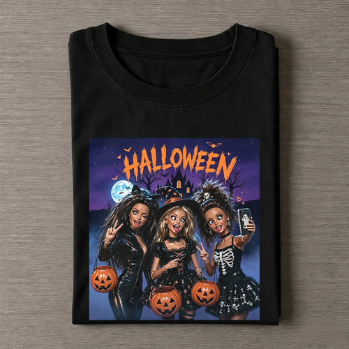 Halloween Wacky Girls Funny Meme Tee