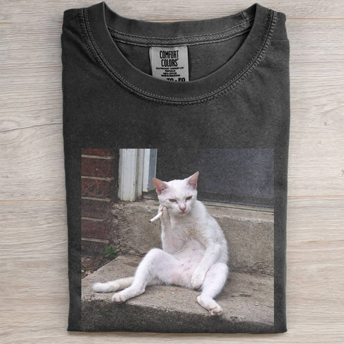 SMOKE BREAK CAT TEE