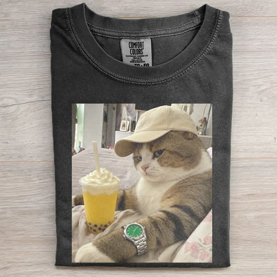 FUNNY CAT MEME TEE