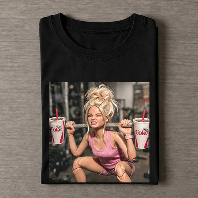 Unhinged Gym Girl Face Funny Meme Tee