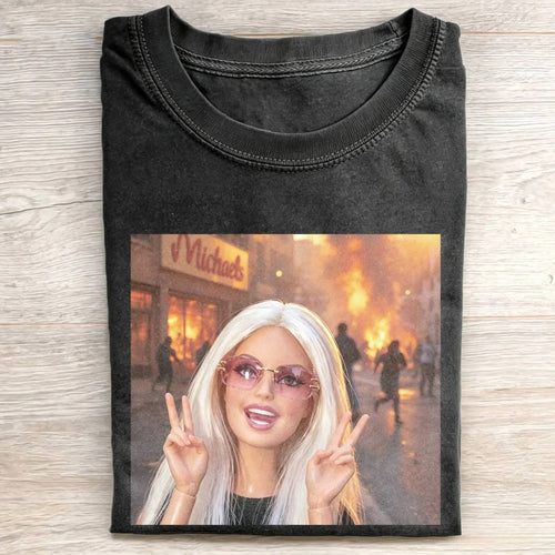 Unhinged Girl Funny Meme Tee