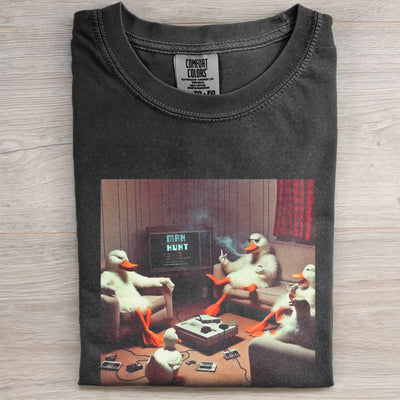A FLOCK OF SMOKING DUCKS TEE