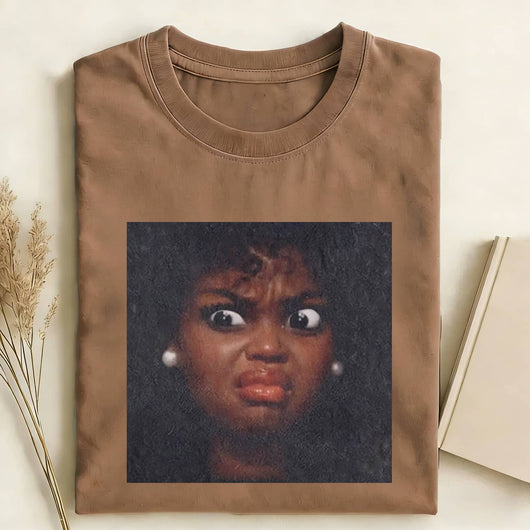 I Dislike Mood Black Skin Girl Funny Meme Graphic Tee