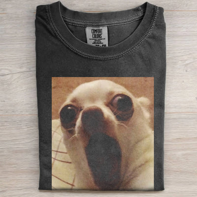 SURPRISED PUPPY PRINT TEE