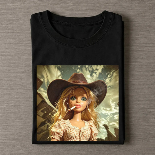 Unhinged Cowgirl Western Funny Tee