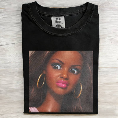 Disgusted Black Skin Girl Funny Meme Graphic Tee