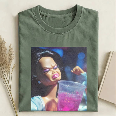 220 VINTAGE OLIVE GREEN TEE