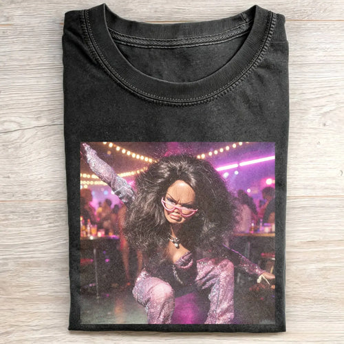 Party Nightlife Feral Girl Funny Meme T-Shirt