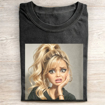 Disgusted Face Girl Funny Meme Tee