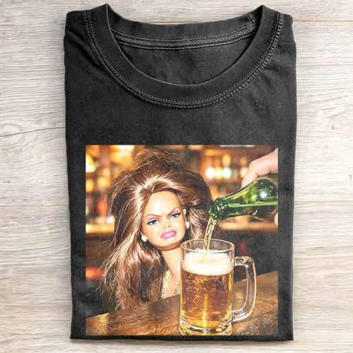 Party Nightlife Feral Girl Funny Meme T-Shirt