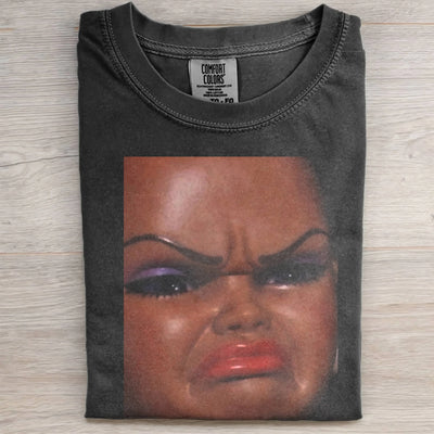Crying Black Skin Girl Funny Meme Graphic Tee
