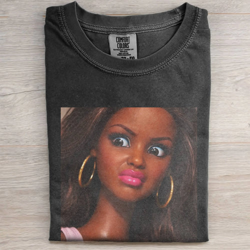Disgusted Black Skin Girl Funny Meme Graphic Tee