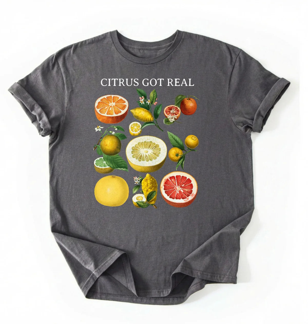 Citrus Got Real Shirt | Vintage Fruit Graphic Tee Gardener Gift