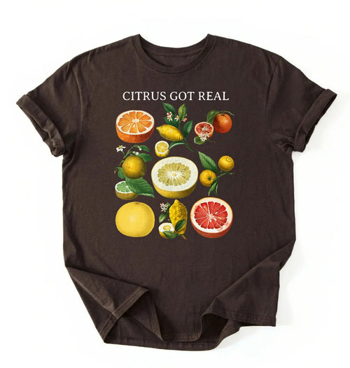 Citrus Got Real Shirt | Vintage Fruit Graphic Tee Gardener Gift