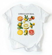 Citrus Got Real Shirt | Vintage Fruit Graphic Tee Gardener Gift