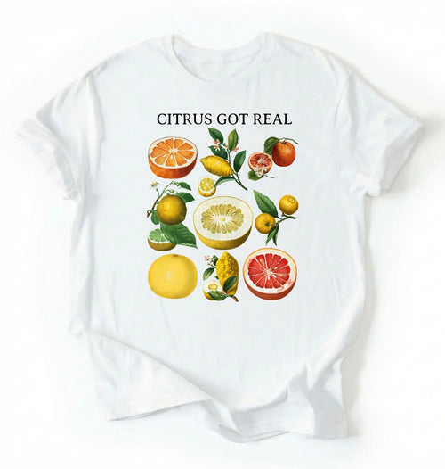 Citrus Got Real Shirt | Vintage Fruit Graphic Tee Gardener Gift