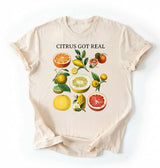 Citrus Got Real Shirt | Vintage Fruit Graphic Tee Gardener Gift