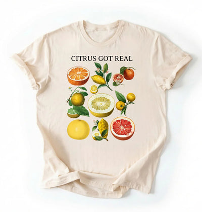 Citrus Got Real Shirt | Vintage Fruit Graphic Tee Gardener Gift