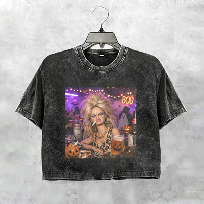 Halloween Wacky Girls Funny Meme Tee