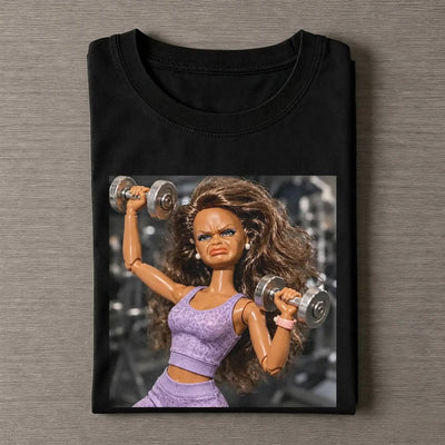 Unhinged Gym Girl Face Funny Meme Tee