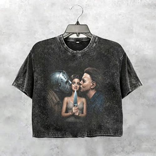 Halloween Wacky Girls Funny Meme Tee