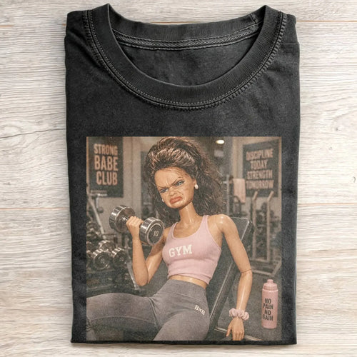 Unhinged Gym Girl Face Funny Meme Tee