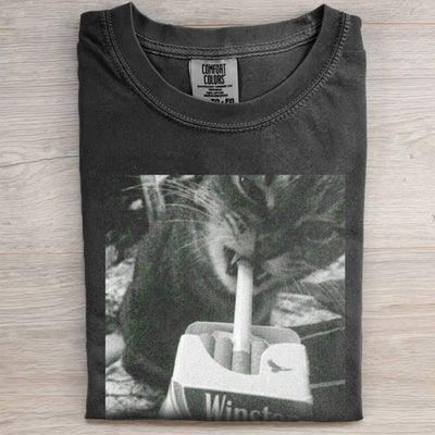WINSTON SMOKING CAT TEE