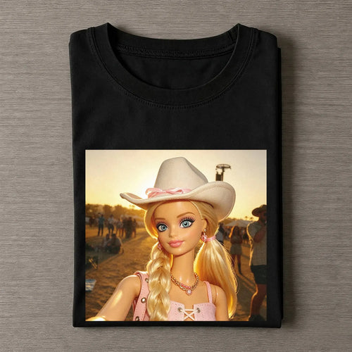 Unhinged Cowgirl Western Funny Tee