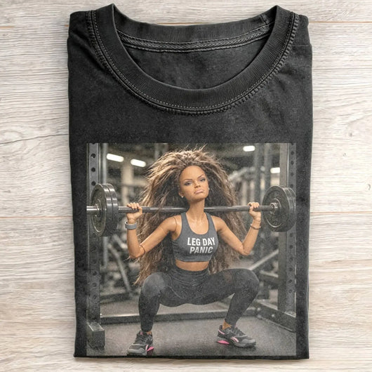 Unhinged Gym Girl Face Funny Meme Tee