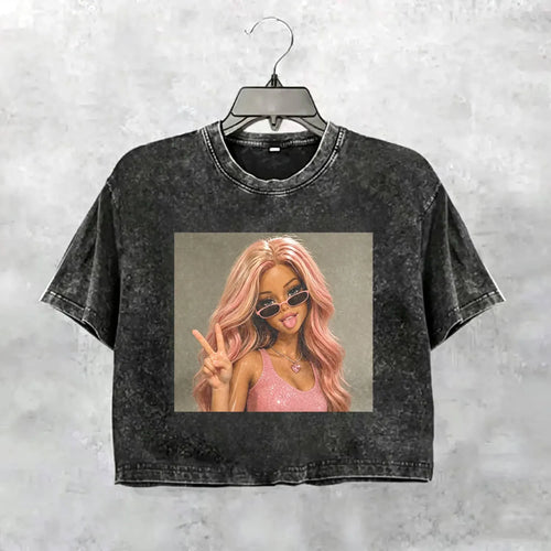 Unhinged Girl Funny Meme Tee