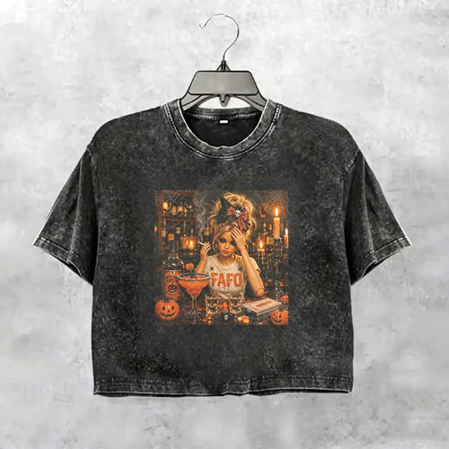 Halloween Wacky Girls Funny Meme Tee