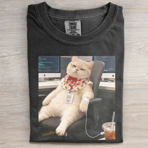 FUNNY CAT MEME TEE