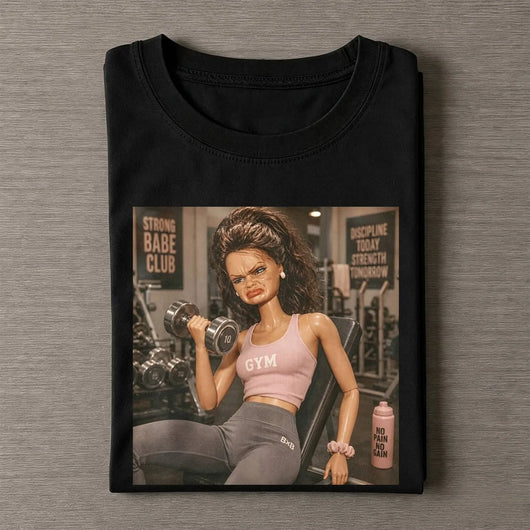 Unhinged Gym Girl Face Funny Meme Tee