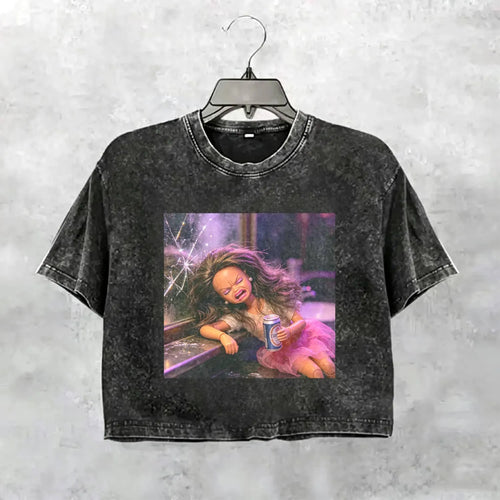 Party Nightlife Feral Girl Funny Meme T-Shirt