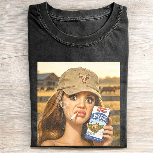 Unhinged Cowgirl Western Funny Tee