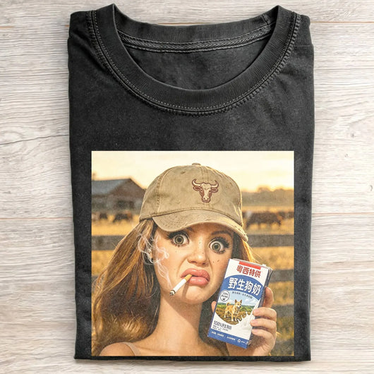 Unhinged Cowgirl Western Funny Tee