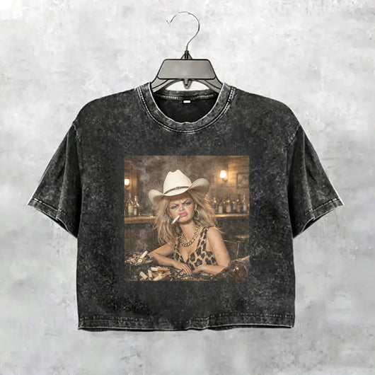 Unhinged Cowgirl Western Funny Tee