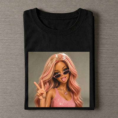 Unhinged Girl Funny Meme Tee