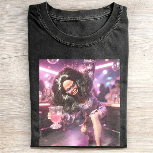 Party Nightlife Feral Girl Funny Meme T-Shirt