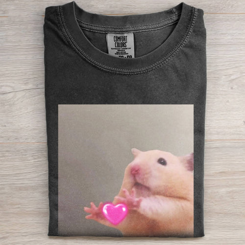 HEART-SHAPED HAMSTER TEE