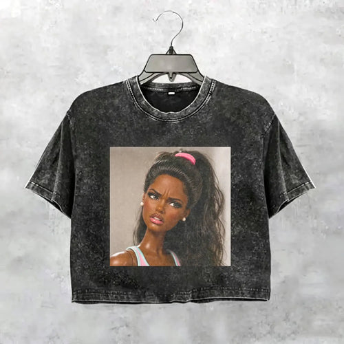 Disgusted Face Black Skin Girl Funny Meme Tee