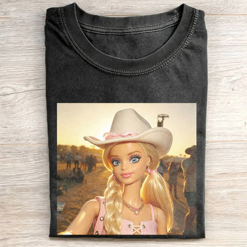 Unhinged Cowgirl Western Funny Tee
