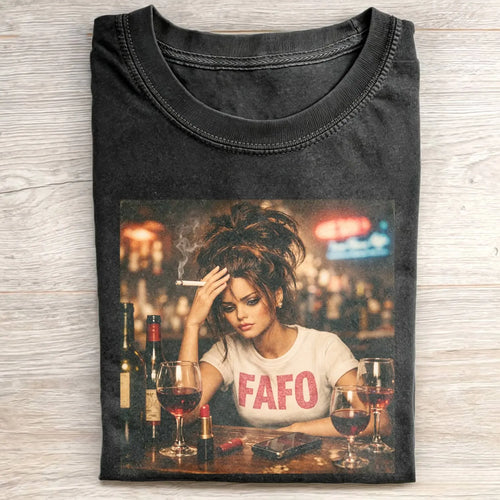 Party Nightlife Feral Girl Funny Meme T-Shirt