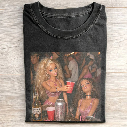 Party Nightlife Feral Girl Funny Meme T-Shirt