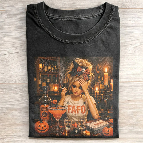 Halloween Wacky Girls Funny Meme Tee